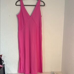 A New Day Pink V-Neck Slip Dress